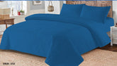 BEDSPREAD SET - 3 PCS DEEP BLUE (PREMIUM)